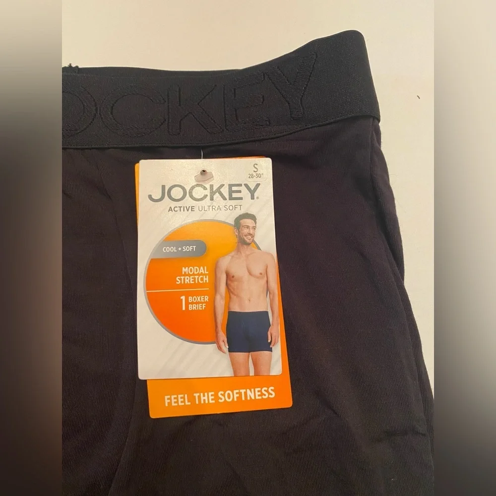 JOCKEY 2 PAIR‎ LONG LEG BOXER BRIEFS ACTIVE ULTRA SOFT MODAL STRETCH SMALL 28-30